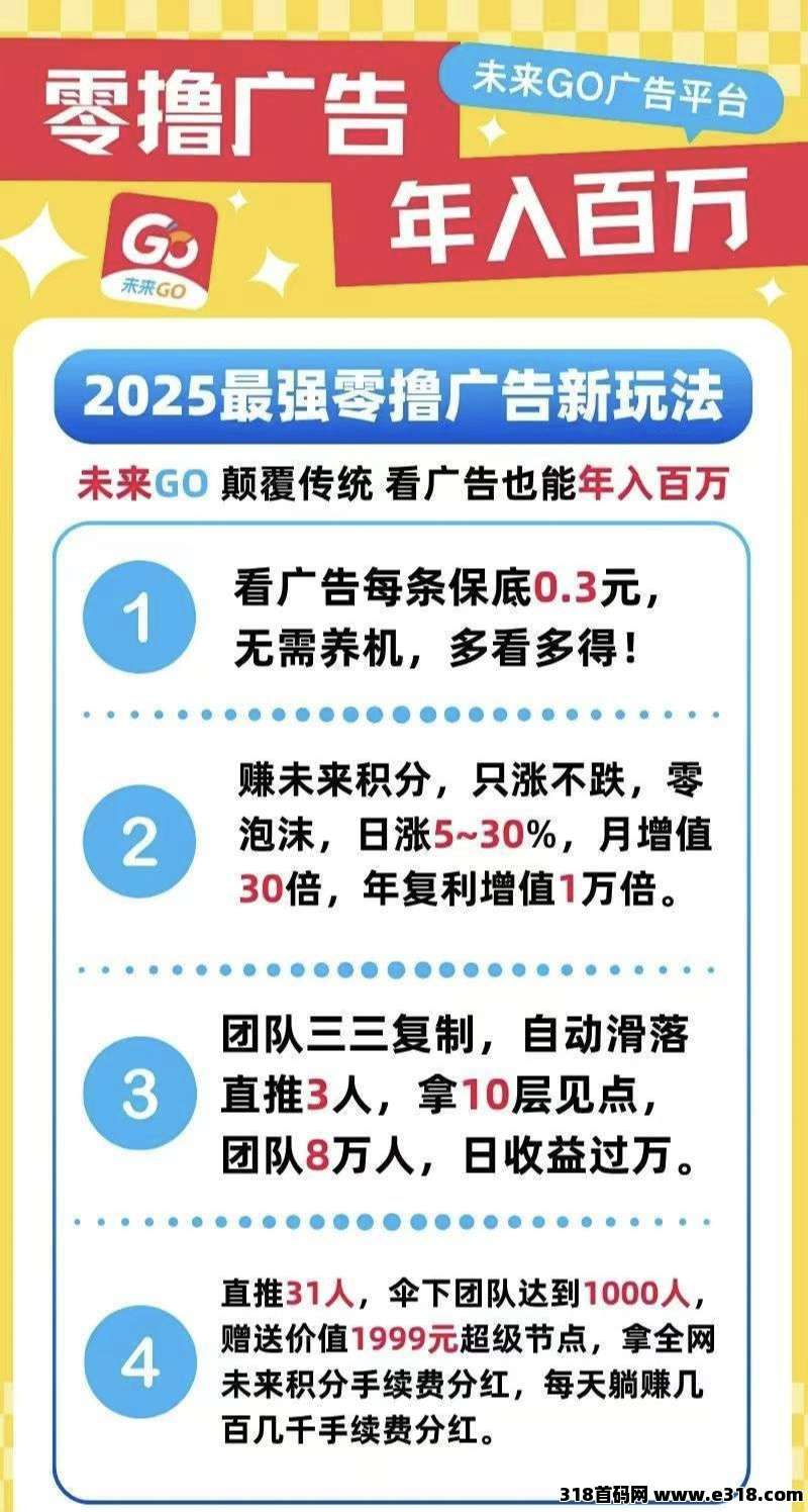 未来go不养机赚积分天天增值-壹度创客网