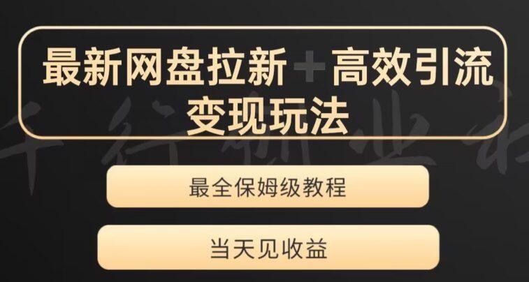 夸克网盘拉蓝海项目，小白可做-壹度创客网