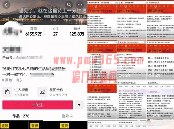 抖音文案号项目，操作方法和变现渠道-壹度创客网