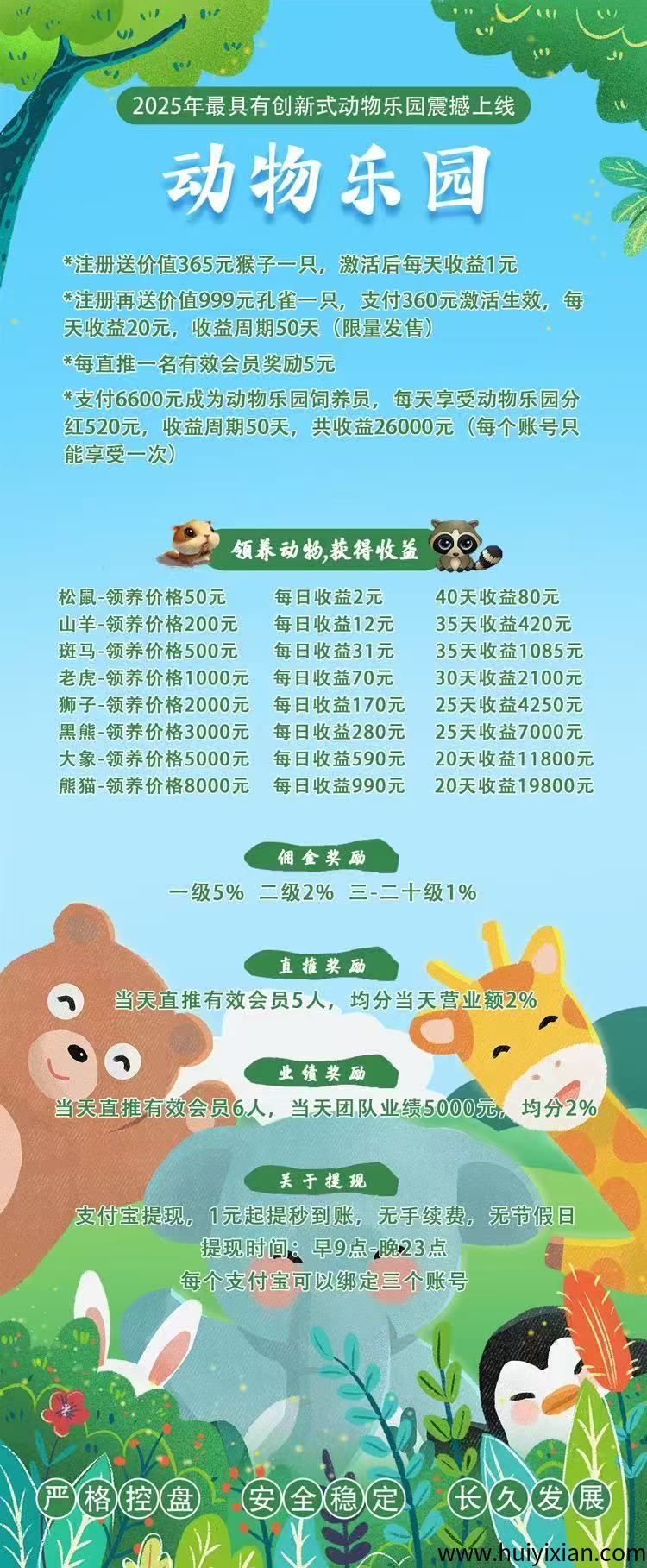 动物乐园刚出一秒送365米，亲测提取838米秒到仗无手须费，大力扶持-壹度创客网