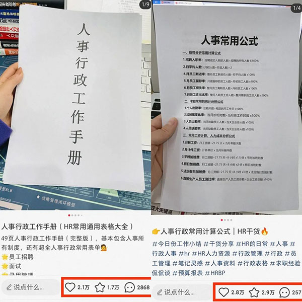 热门需求项目，利用小红薯发布人力资源变现-壹度创客网