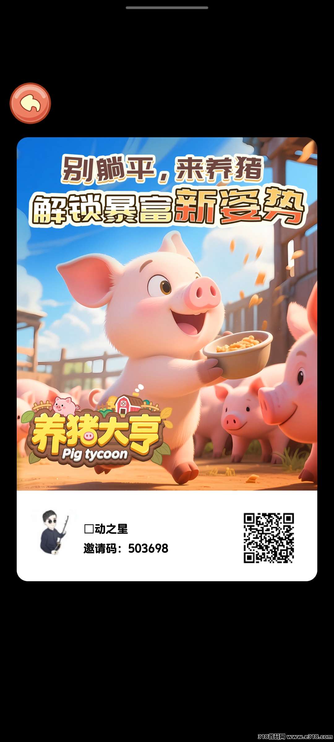 首码养猪大亨，每天自动养猪，收益高，上车吃肉-壹度创客网
