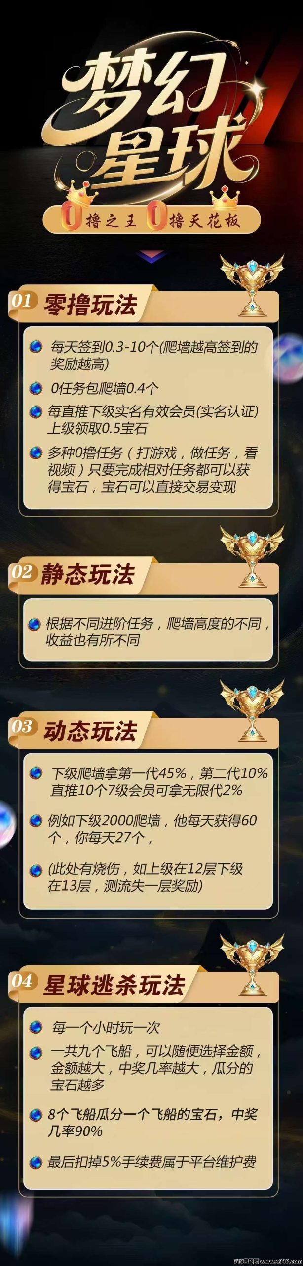 梦幻星球首码，白嫖**，没广告，保底收益高-壹度创客网