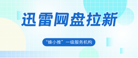 【蜂小推】放心冲！迅雷网盘推广官方护航，收益更稳定-壹度创客网