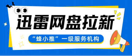 蜂小推，3步搞定！迅雷网盘拉新推广流程，0基础也能上手-壹度创客网