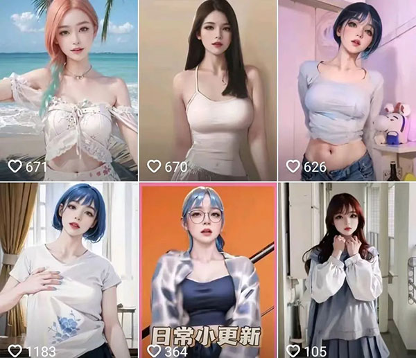 借助AI打造美女号，日暴力涨粉过万-壹度创客网