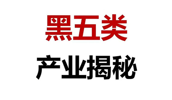 揭秘黑五类赛道项目,不能碰的几个品-壹度创客网