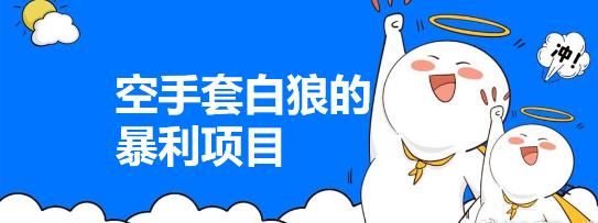 空手套白狼的暴力项目，最多到手50W（AD）-壹度创客网