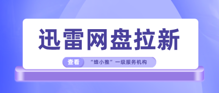 蜂小推，一定要看！迅雷网盘拉新收益构成全拆解-壹度创客网