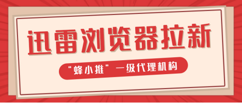 蜂小推，新手福音！迅雷浏览器拉新：人人可做的副业选择-壹度创客网